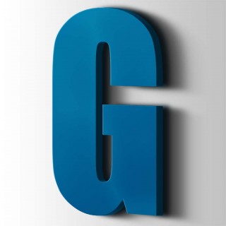 Kunststof Letter G Impact Acrylaat 5015 Sky Blue - 1