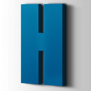 Kunststof Letter H Impact Acrylaat 5015 Sky Blue - 1