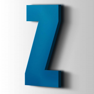 Kunststof Letter Z Impact Acrylaat 5015 Sky Blue - 1