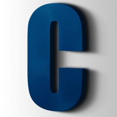 Kunststof Letter C Impact Acrylaat 5002 Ultramarine Blue - 1