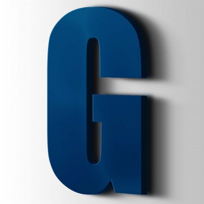 Kunststof Letter G Impact Acrylaat 5002 Ultramarine Blue - 1