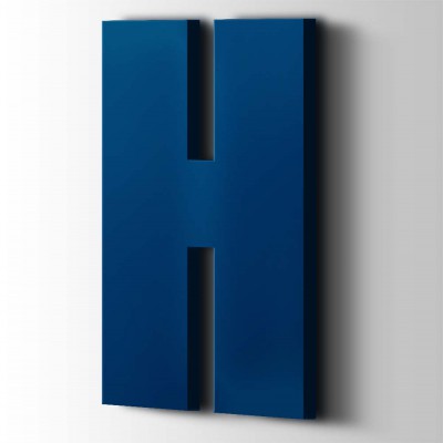 Kunststof Letter H Impact Acrylaat 5002 Ultramarine Blue - 1