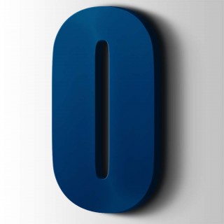 Kunststof Letter O Impact Acrylaat 5002 Ultramarine Blue - 1