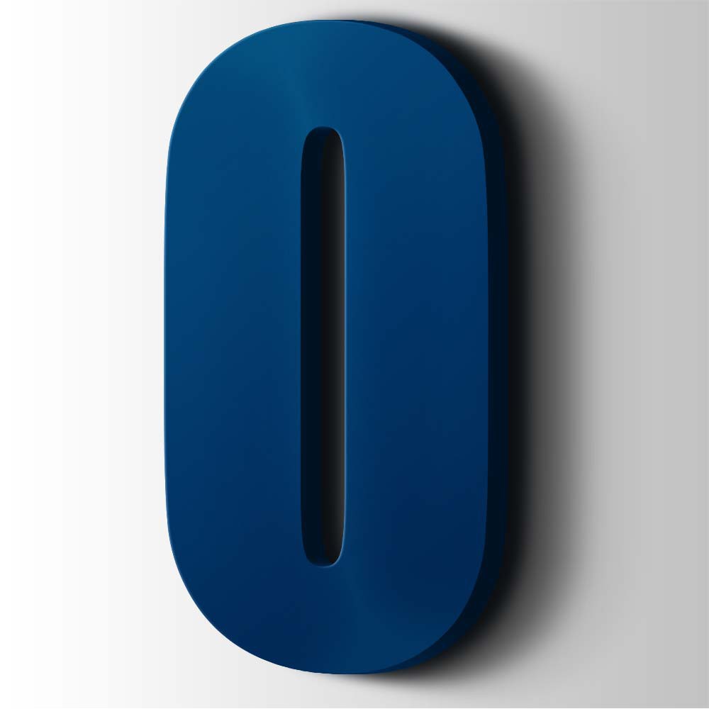 Kunststof Letter O Impact Acrylaat 5002 Ultramarine Blue - 1