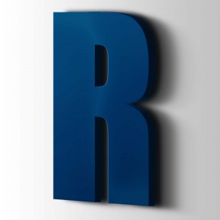 Kunststof Letter R Impact Acrylaat 5002 Ultramarine Blue - 1