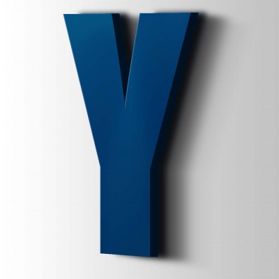 Kunststof Letter Y Impact Acrylaat 5002 Ultramarine Blue - 1
