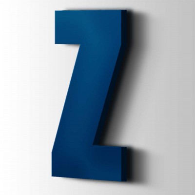 Kunststof Letter Z Impact Acrylaat 5002 Ultramarine Blue - 1