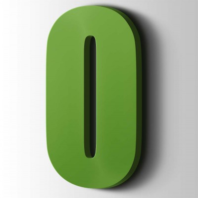 Kunststof Letter O Impact Acrylaat 6018 Yellow Green - 1