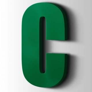 Kunststof Letter C Impact Acrylaat 6029 Mint Green - 1