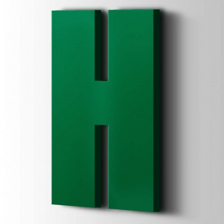 Kunststof Letter H Impact Acrylaat 6029 Mint Green - 1