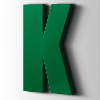 Kunststof Letter K Impact Acrylaat 6029 Mint Green - 1