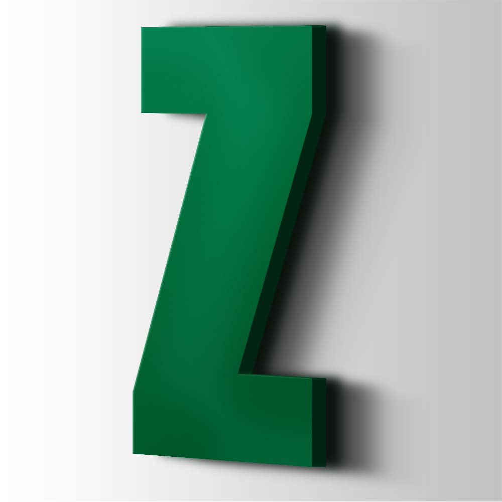 Kunststof Letter Z Impact Acrylaat 6029 Mint Green - 1