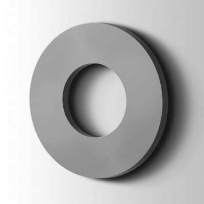 Kunststof Letter O Big john Acrylaat 7040 Window Grey - 1