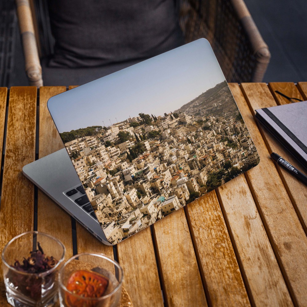 Jerusalem-Übersicht Laptop-Aufkleber – 1