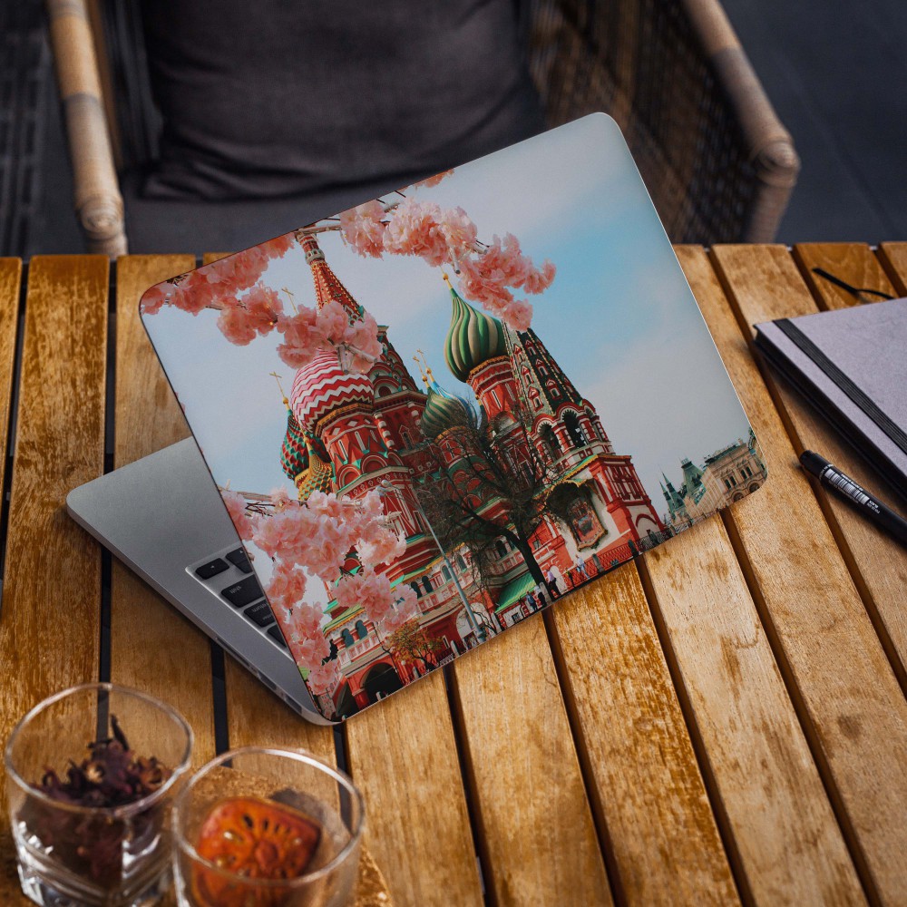 Moskou St-Basil's Cathedral Laptop Sticker - 1