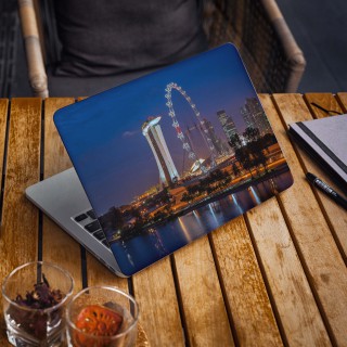 Singapore Skyline Laptop Sticker - 1