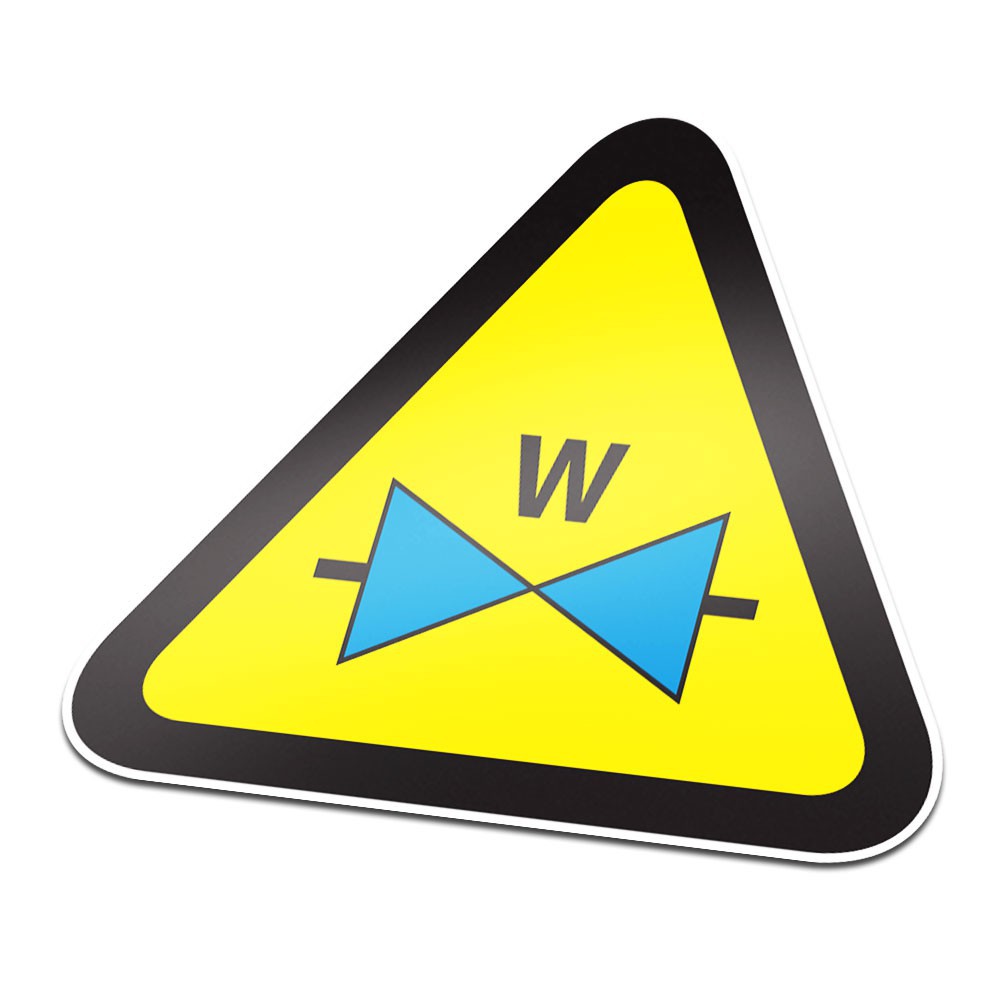 Wasserabschaltung, Symbol, Aufkleber, Warnung, Schwarz, Gelb, -, 1