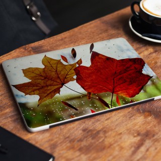 Herbstlicher Laptop-Aufkleber aus Glas – 1