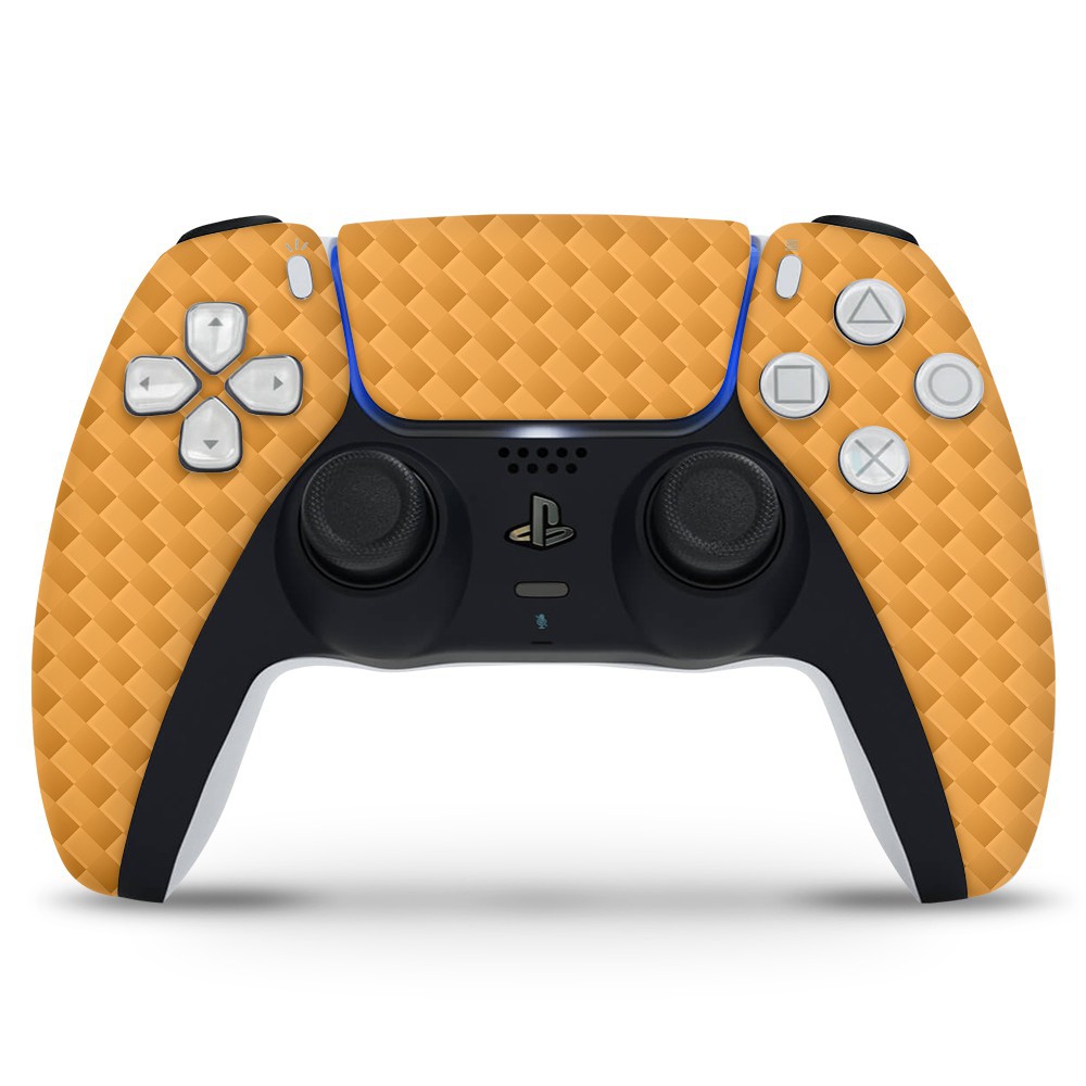 PlayStation 5 Controller Skin Carbon Donker Oranje - 1