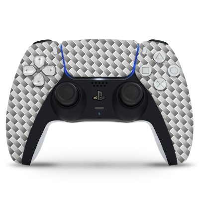 PlayStation 5 Controller Skin Carbon Wit - 1 PlayStation 5 Controller Skin Carbon Wit - 1