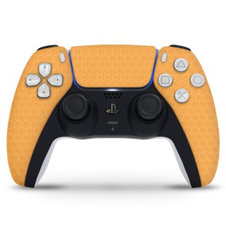 PlayStation 5 Controller Skin Honeycomb Donker Oranje - 1