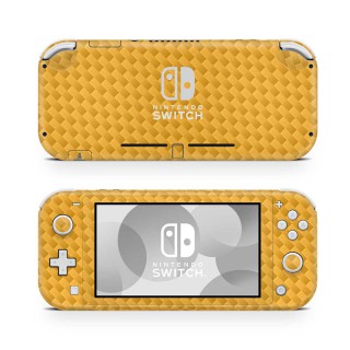 Nintendo Switch Lite Skin Carbon Oranje - 1