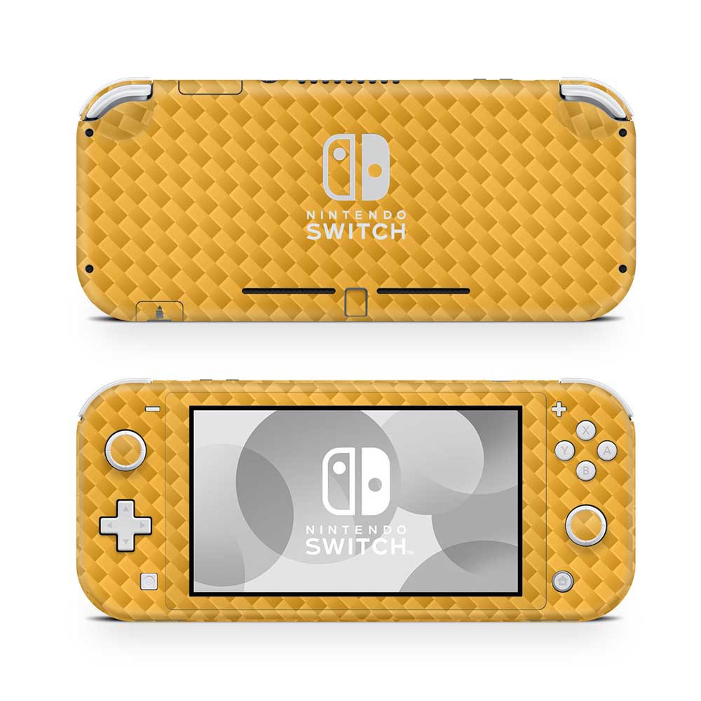 Nintendo Switch Lite Skin Carbon Oranje - 1