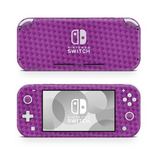 Nintendo Switch Lite Skin Carbon Paars - 1