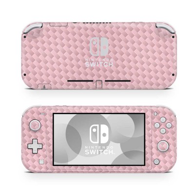 Nintendo Switch Lite Skin Carbon Roze - 1