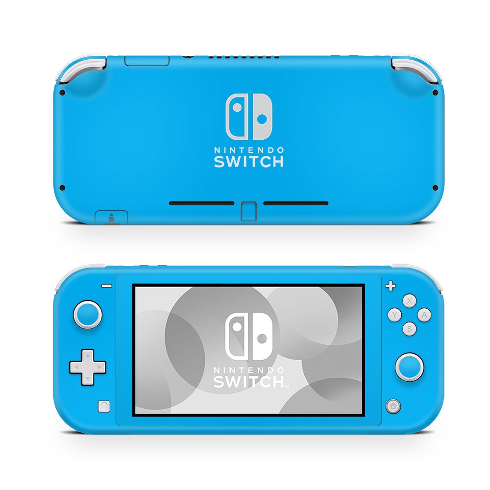 Nintendo Switch Lite Skin Effen Cyaan - 1