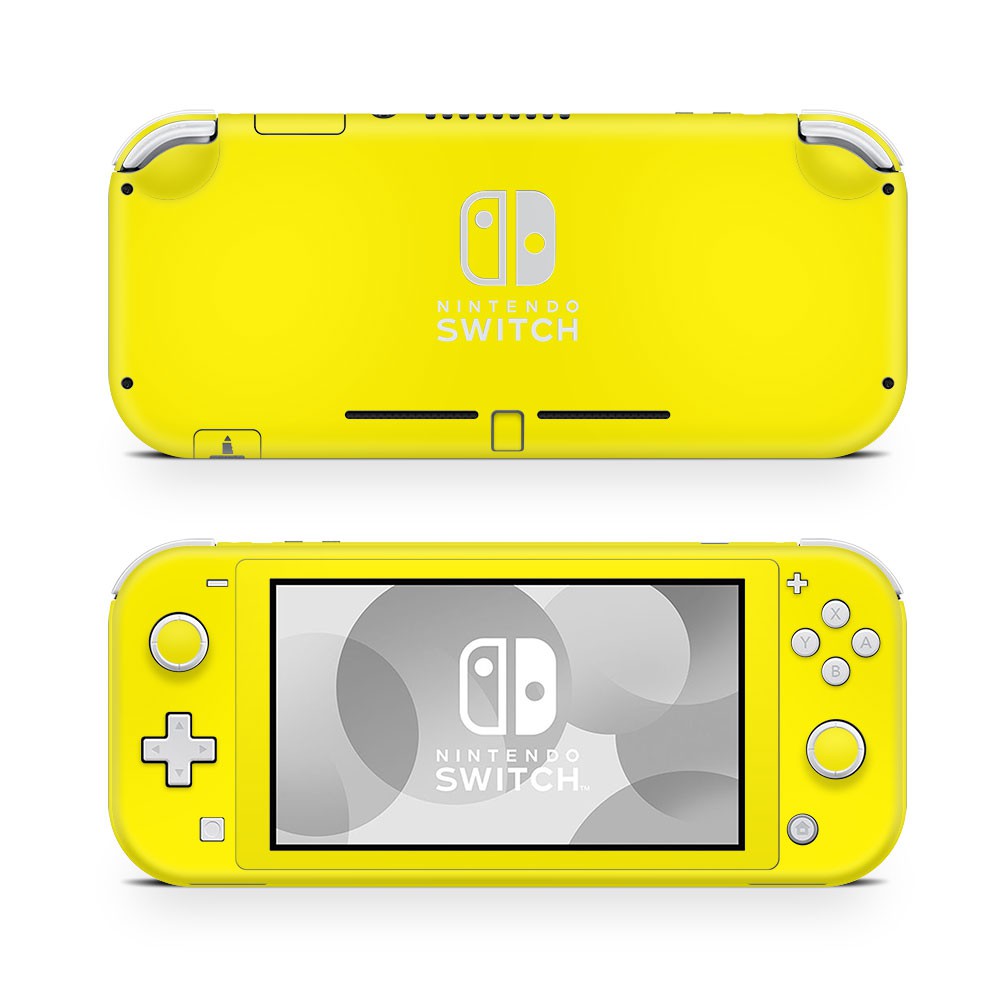 Nintendo Switch Lite Skin Effen Geel - 1