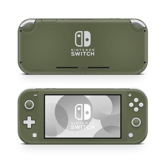 Nintendo Switch Lite Skin Effen Olijf - 1