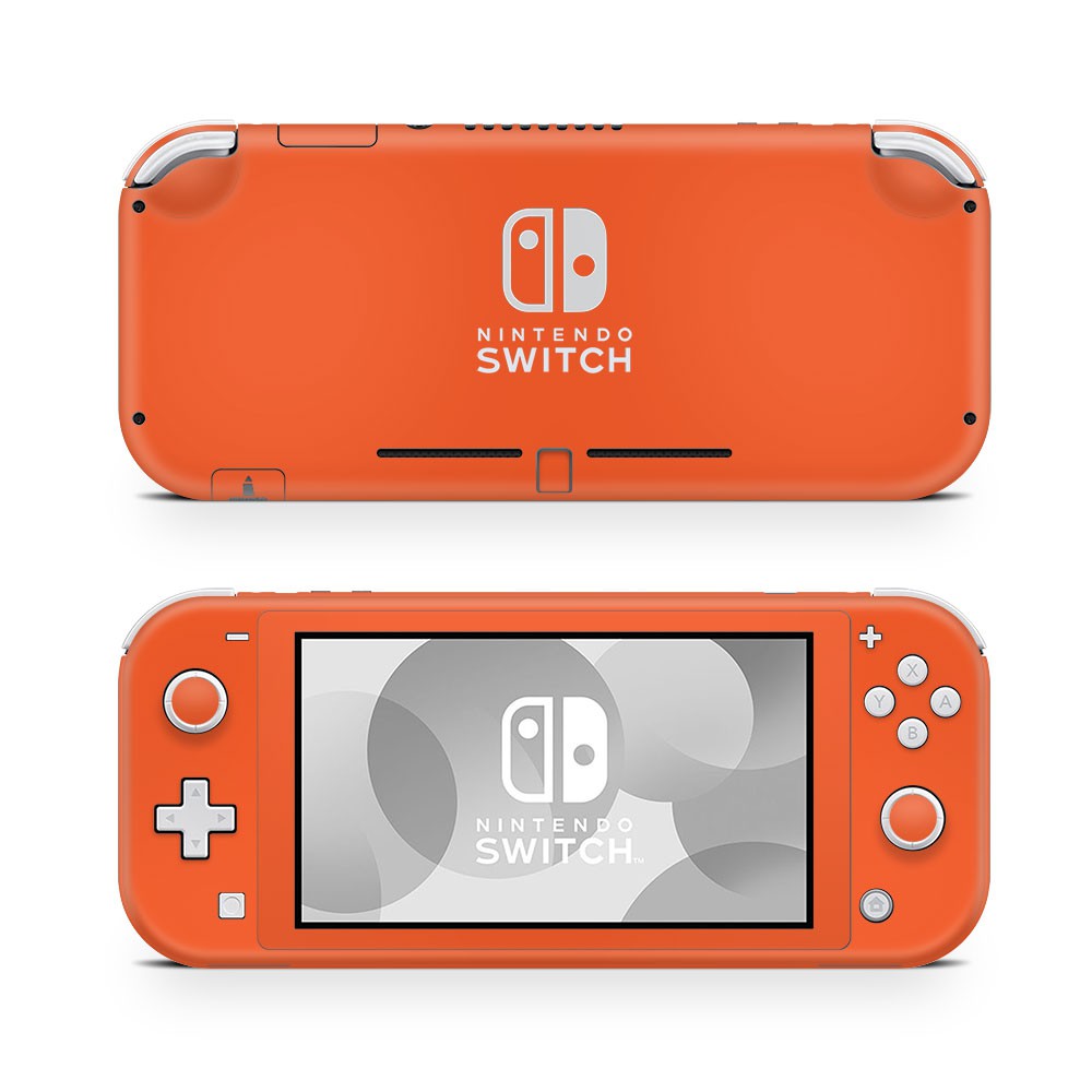 Nintendo Switch Lite Skin Effen Oranje - 1