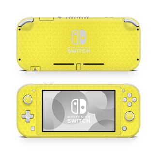 Nintendo Switch Lite Skin Honeycomb Geel - 1