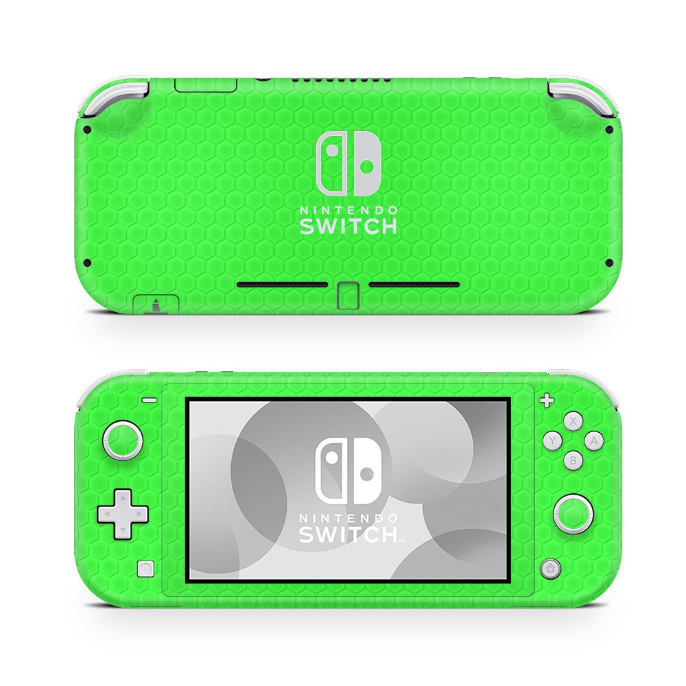 Nintendo Switch Lite Skin Honeycomb Groen - 1