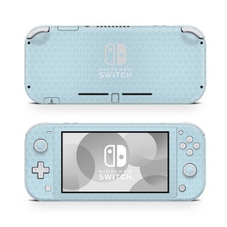 Nintendo Switch Lite Skin Honeycomb Licht Blauw - 1