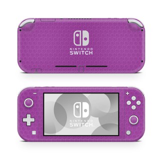 Nintendo Switch Lite Skin Honeycomb Paars - 1