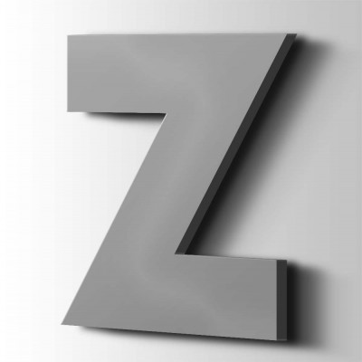 Kunststof Letter Z Big John Acrylaat 7040 Window Grey - 1