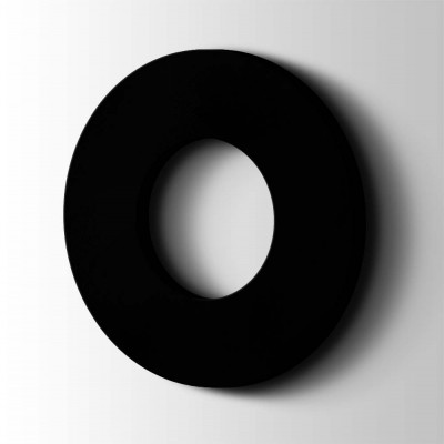 Kunststof Letter O Big John Acrylaat 9005 Jet Black - 1