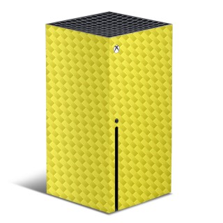 Xbox Series X Konsolenhaut Carbon Yellow – 1