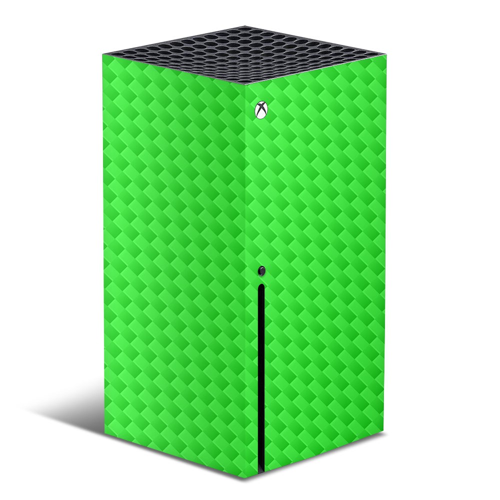 Xbox Series X Console Skin Carbon Groen - 1