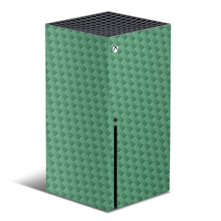 Xbox Series X Console Skin Carbon Zee groen - 1
