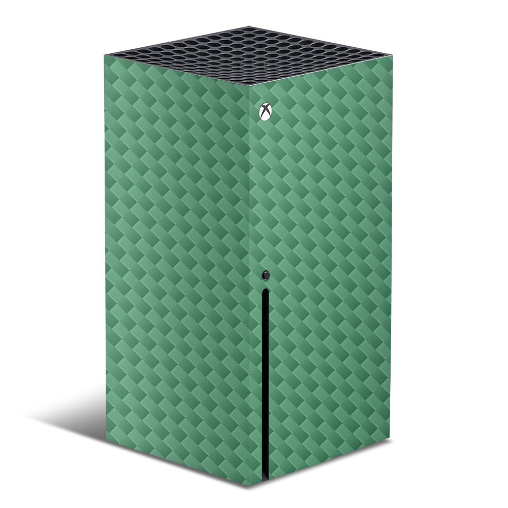 Xbox Series X Konsolenhaut Carbon Sea Green – 1