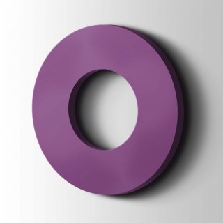 Kunststof Letter O Big John Acrylaat 4008 Signal Violet - 1