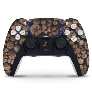 PlayStation 5 Controller Skin Firewood - 1