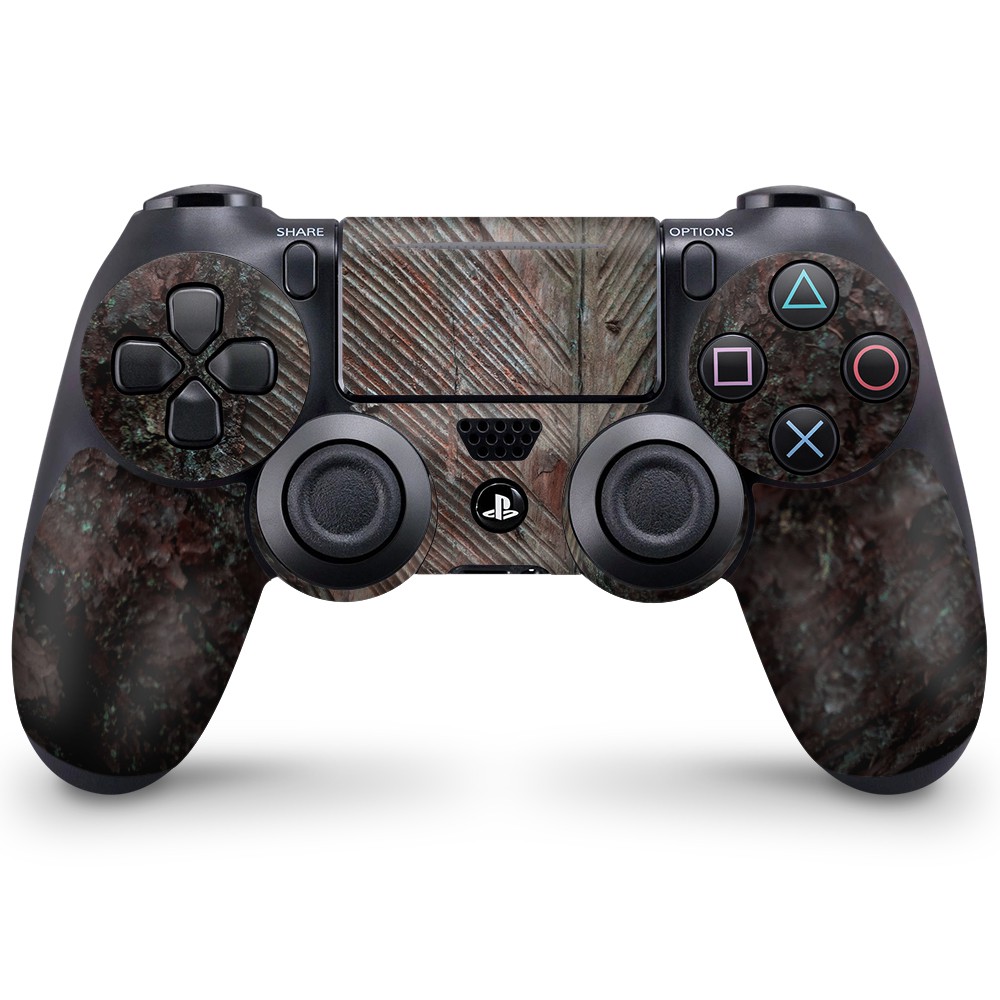 Playstation 4 Controller Skin Hout Bark - 1