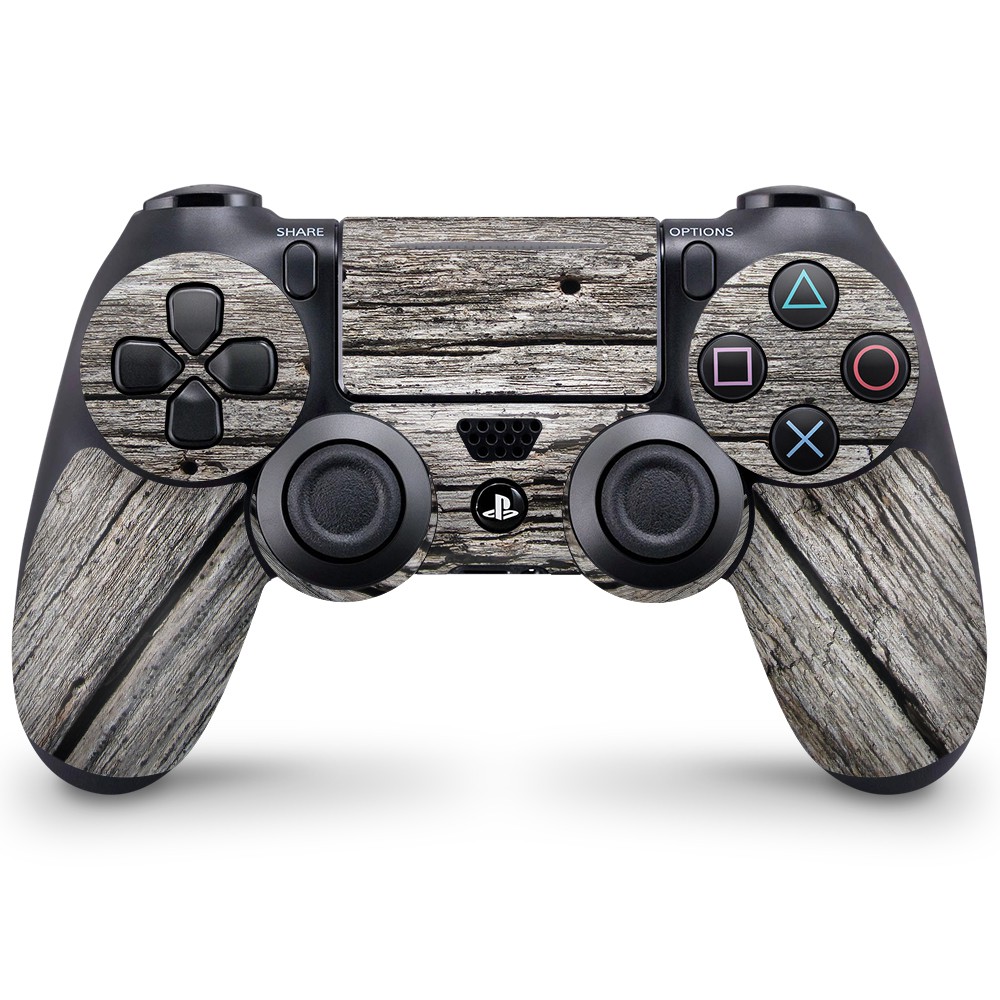 Playstation 4 Controller Skin Hout Greyed - 1