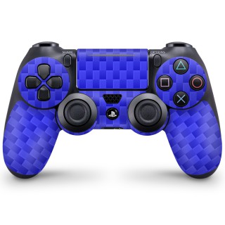 Playstation 4 Controller Skin Carbon Blauw - 1