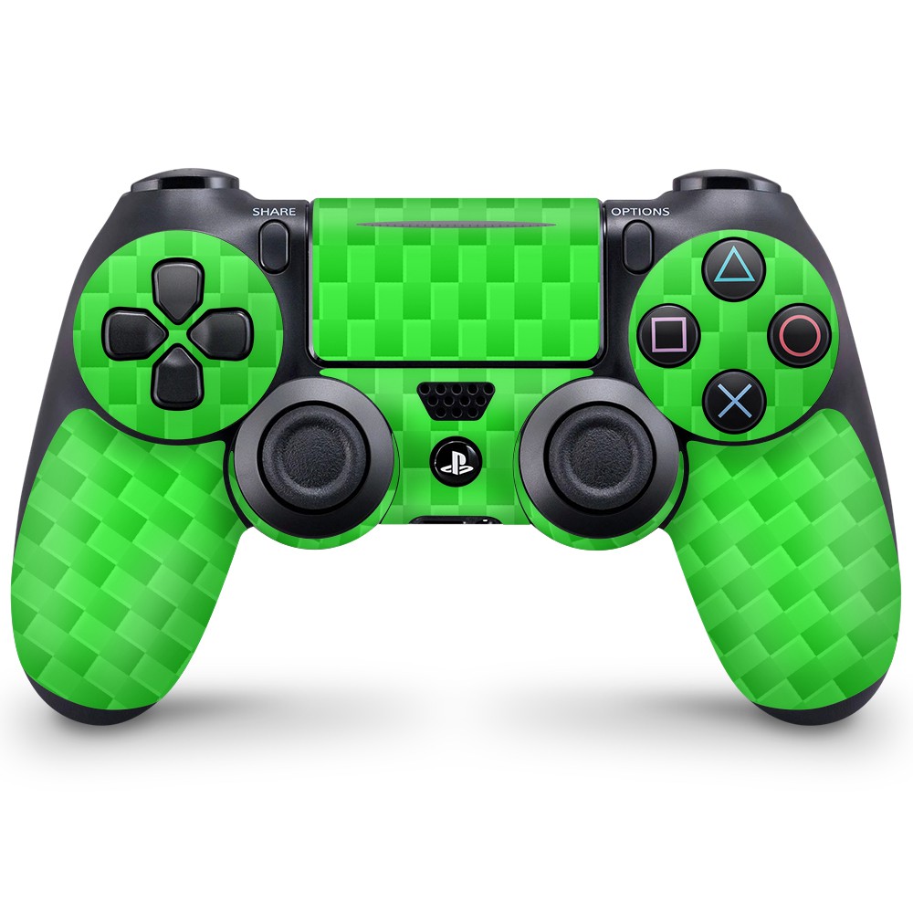 Playstation 4 Controller Skin Carbon Green - 1