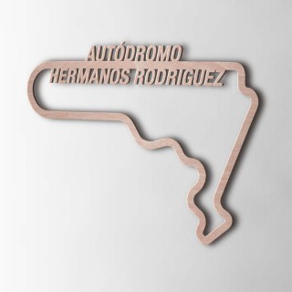 Wanddecoratie | F1 Circuit Mexico | Hout - 2